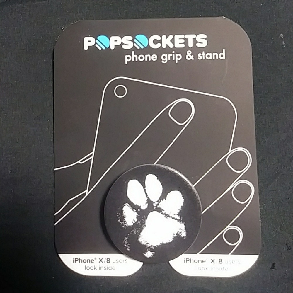 Muddy Dog Paw Print Popstocket